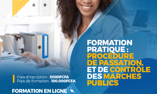 FORMATION PRATIQUE : PROCÉDURE DE PASSATION, ET DE CONTRÔLE DES MARCHES PUBLICS